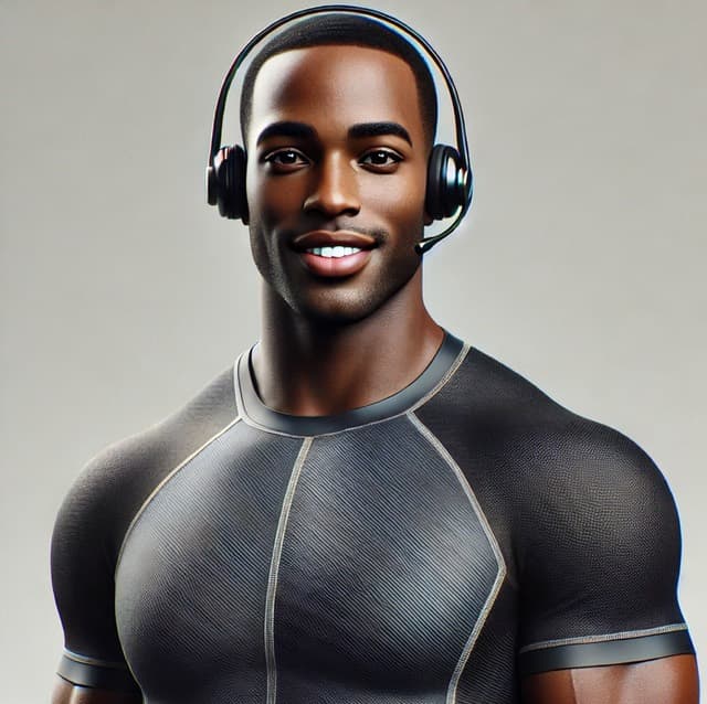Coach and Fitness Trainers AI photorealistic GivePay service visual