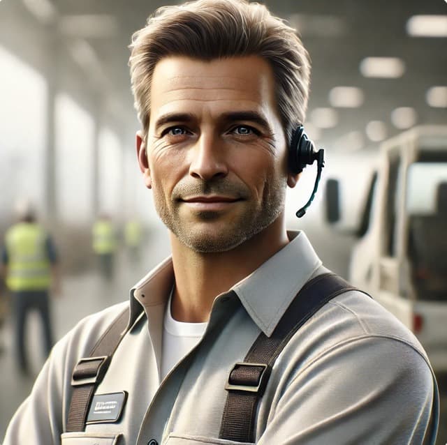 Commercial Construction AI photorealistic GivePay service visual